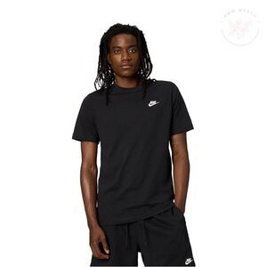 Nike Mens Sportswear Club T-Shirt in Black Sz 2XL AR4997-013 NWT
